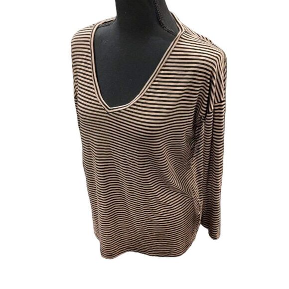Metaphor Striped Long Sleeve Tee Small - Picture 2 of 5